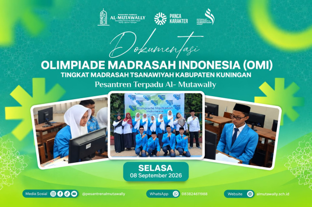 Santri MTs Al-Mutawally Ikuti Olimpiade Madrasah Indonesia Tingkat Kabupaten Kuningan